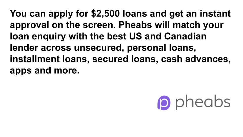 borrow 2500 loans